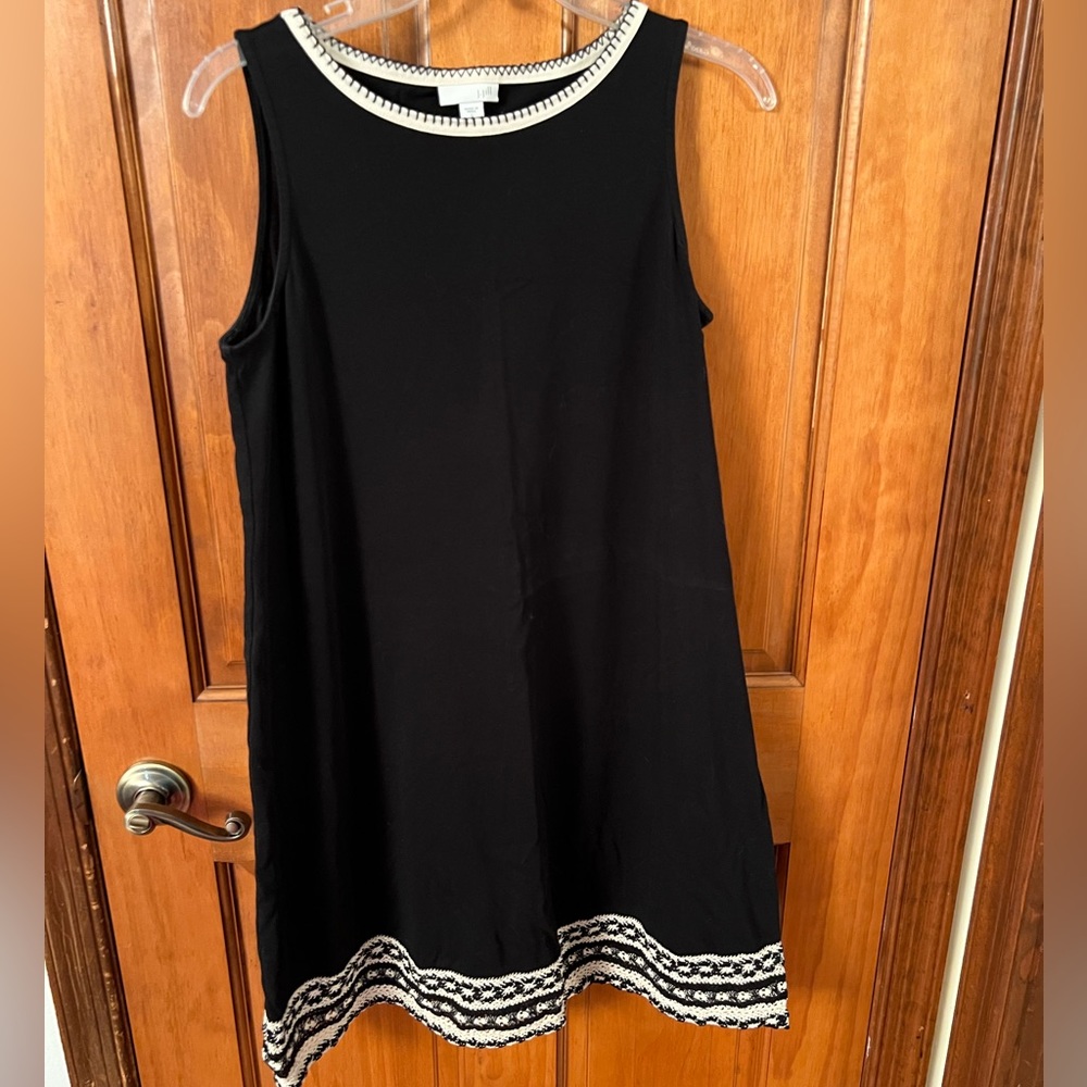 J Jill Black summer dress Sz Small Petite